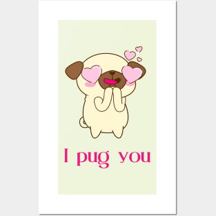 Pet dog pug lovers Posters and Art